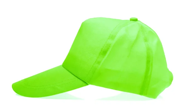 白の背景に分離された緑の帽子. — ストック写真