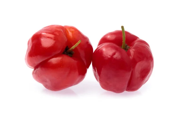 Fresh organic cherry isolated on white background — Stockfoto