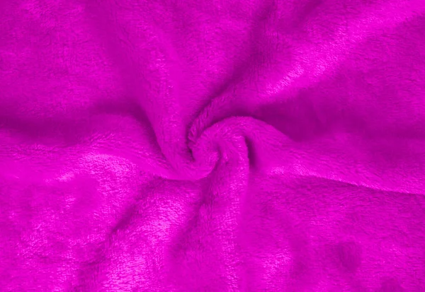 Tessuto rosa sfondo texture, tessuto stropicciato sfondo — Foto Stock