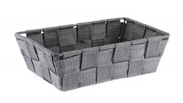 Empty Crafts Basket isolated on white background Stock Image