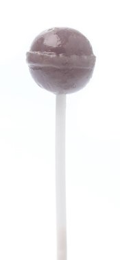 Beyaz arkaplanda izole edilmiş lolipop şekeri