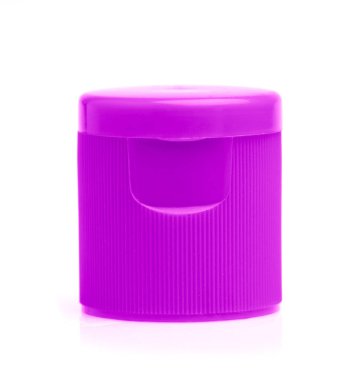 Purple Plastic bottle cap isolated on white background