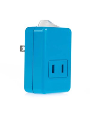 Power Adapters with On/Off Switch energy saving isolated on whit