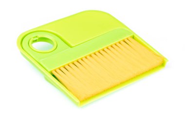 Beyaz arkaplanda toz fırçası izole. 