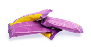 snack crisp packet isolated on white background