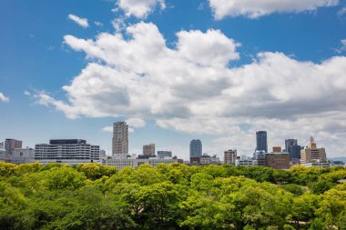 Osaka, Japan - May 10, 2018 :Beautiful of view from above of Mod