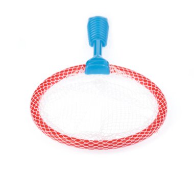 toy spoon net isolated on white background