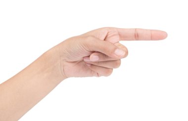 hand of show symbol isolated on white background