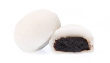 Daifuku pastası beyaz arkaplanda izole