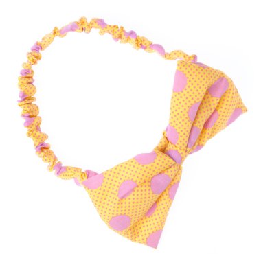 Başlık bandı için beyaz arkaplanda yalıtılmış