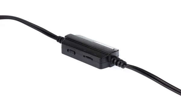 Cable speaker volume adaptation tool isolated on white backgroun — ストック写真