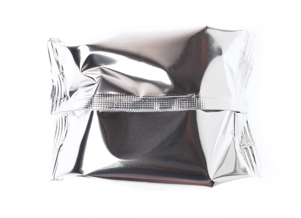 foil package bag isolated on white background