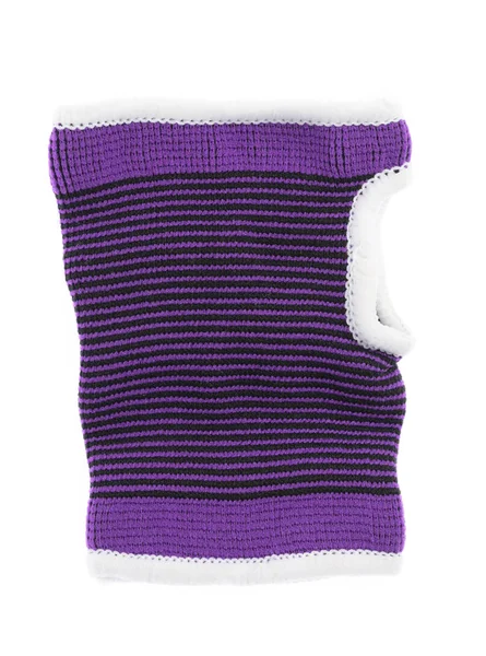 白い背景に隔離された手首のための紫色の生地 — ストック写真