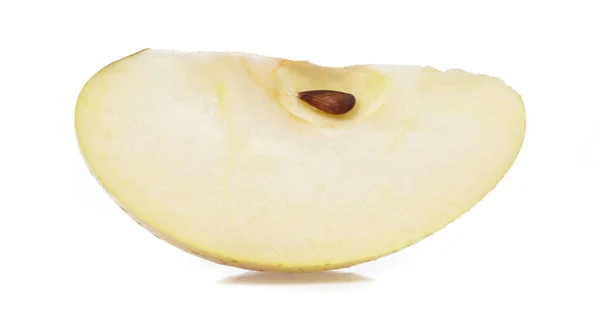 Slice Japanese apple isolated on white background — 图库照片