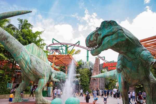 SINGAPORE - FEBRUARY 17, 2017: Jurassic Park at Universal Studio