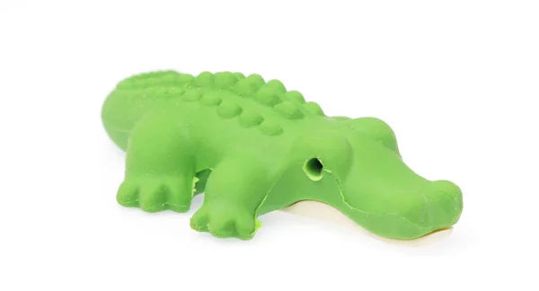 Crocodile eraser isolated on white background — Stockfoto