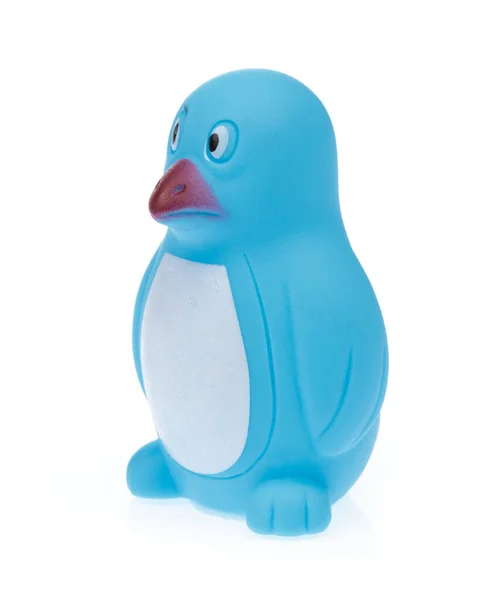 Plastic Toy Animal Penguin isolated on white background — 图库照片