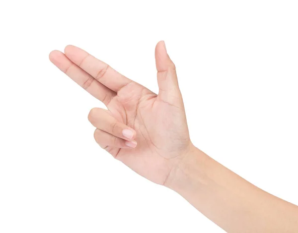 Hand of show szimbólum elszigetelt fehér háttér — Stock Fotó