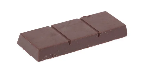 Шоколадная плитка на белом фоне — стоковое фото