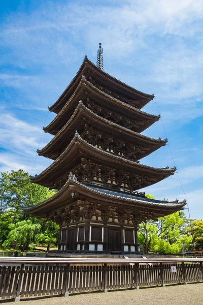 Pagode van vijf verdiepingen van Kofukuji tempel in Nara, Japan — Stockfoto