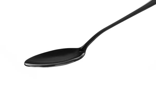 Black Spoon isolated on white background — Stock Photo, Image