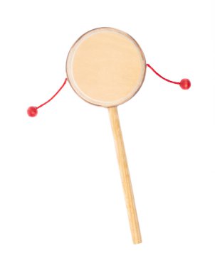 Denden daiko folk art toy isolated on a white background