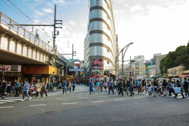 Tokyo, JAPAN - October 16, 2016: Ameyoko Shopping Street in Toky