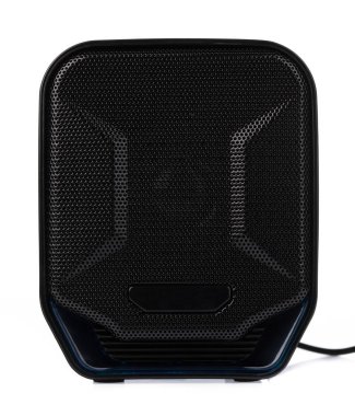 Small computer speakers usb 2.0 isolated on a white background