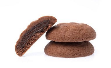 çerez çikolata beyaz arka plan üzerinde izole