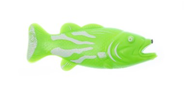 Plastik Oyuncak Hayvanı beyaz arkaplanda izole edildi