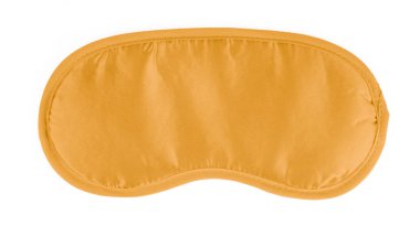  beyaz arkaplanda izole edilmiş uyku maskesi. 