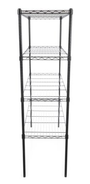 Steel rack isolated on a white background