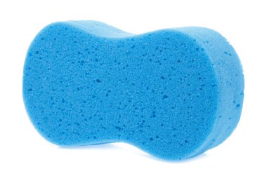 beyaz arkaplanda izole edilmiş temizlik için sünger