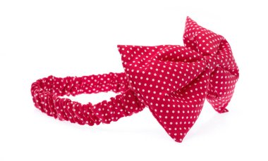 Başlık bandı için beyaz arkaplanda yalıtılmış