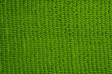 Green fabric with texture fiber floor worm mat
