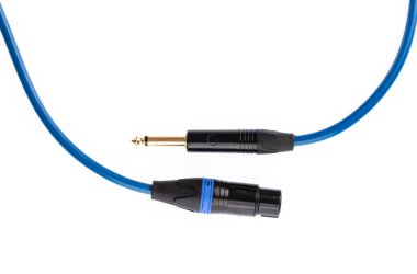 Microphone Cable isolated on white background.