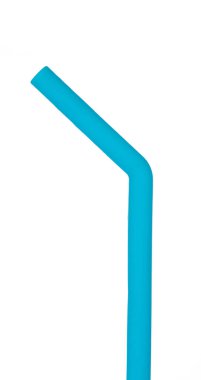 Straw Silicone isolated on white background