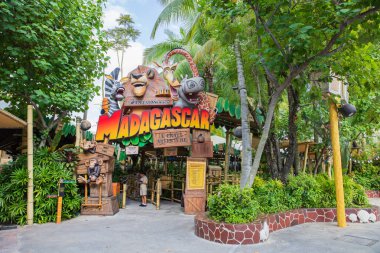 Singapur - 17 Şubat 2017: Madagaskar Universal Stüdyoları S