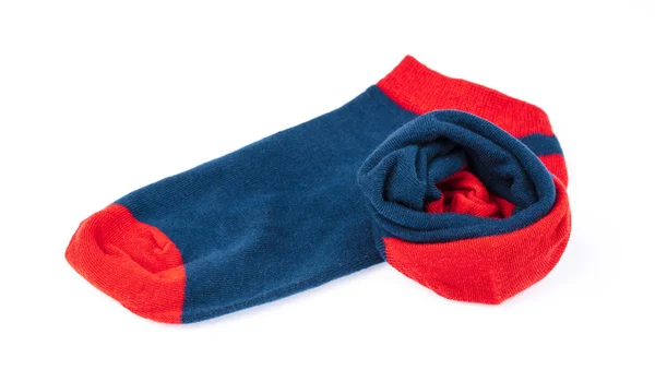Roll of short socks isolated on white background — Stock Photo, Image