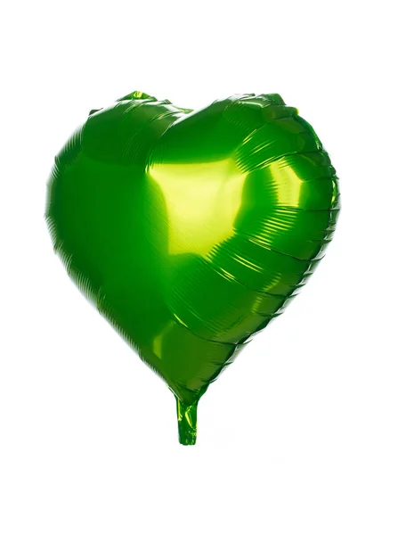 Heart foil Balloon isolated on white background — 스톡 사진
