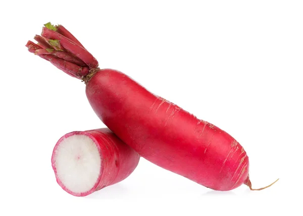 Slice red radish isolated on white background — Stock Photo, Image
