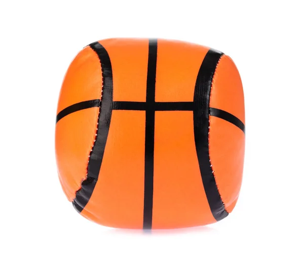 Játék a kosárlabda elszigetelt fehér background — Stock Fotó
