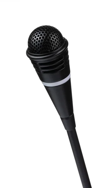 Desktop Microphone isolated on white background — Stockfoto