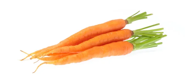 Fresh baby carrot isolated on white background. — Stock Photo, Image