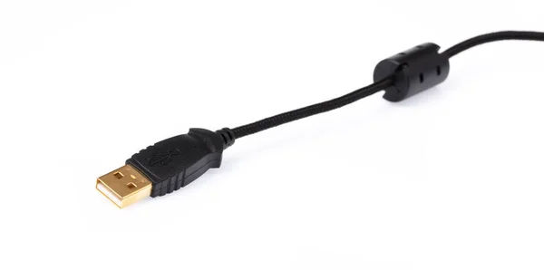 Usb kabel isolerad på vit bakgrund — Stockfoto