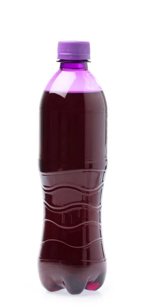 Frissítő szőlőital fehér háton izolált műanyag palackban — Stock Fotó