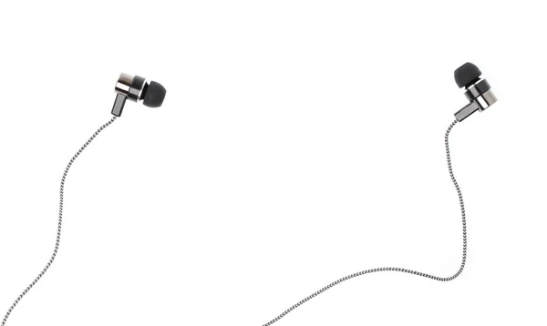 Earphones isolated on a white background — Stock Photo, Image