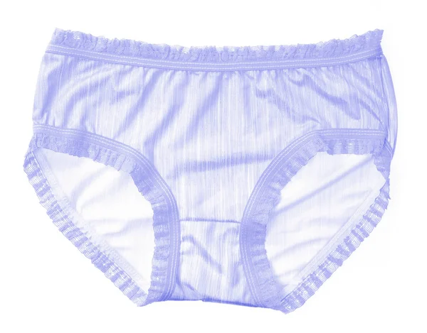 白色背景的紫色内裤 — 图库照片