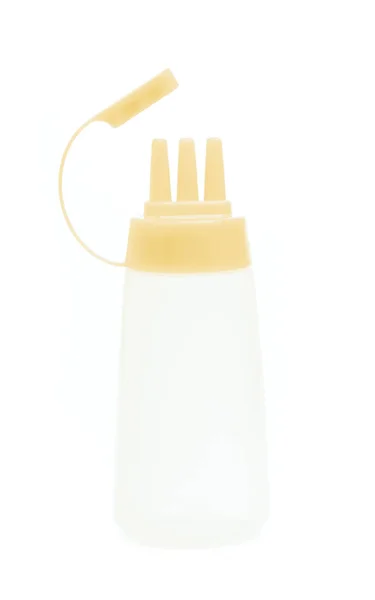 Сожмите бутылку три головы приправы изолированы на белой backgro — стоковое фото