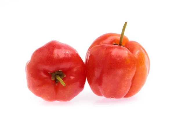 Fresh organic cherry isolated on white background — 스톡 사진